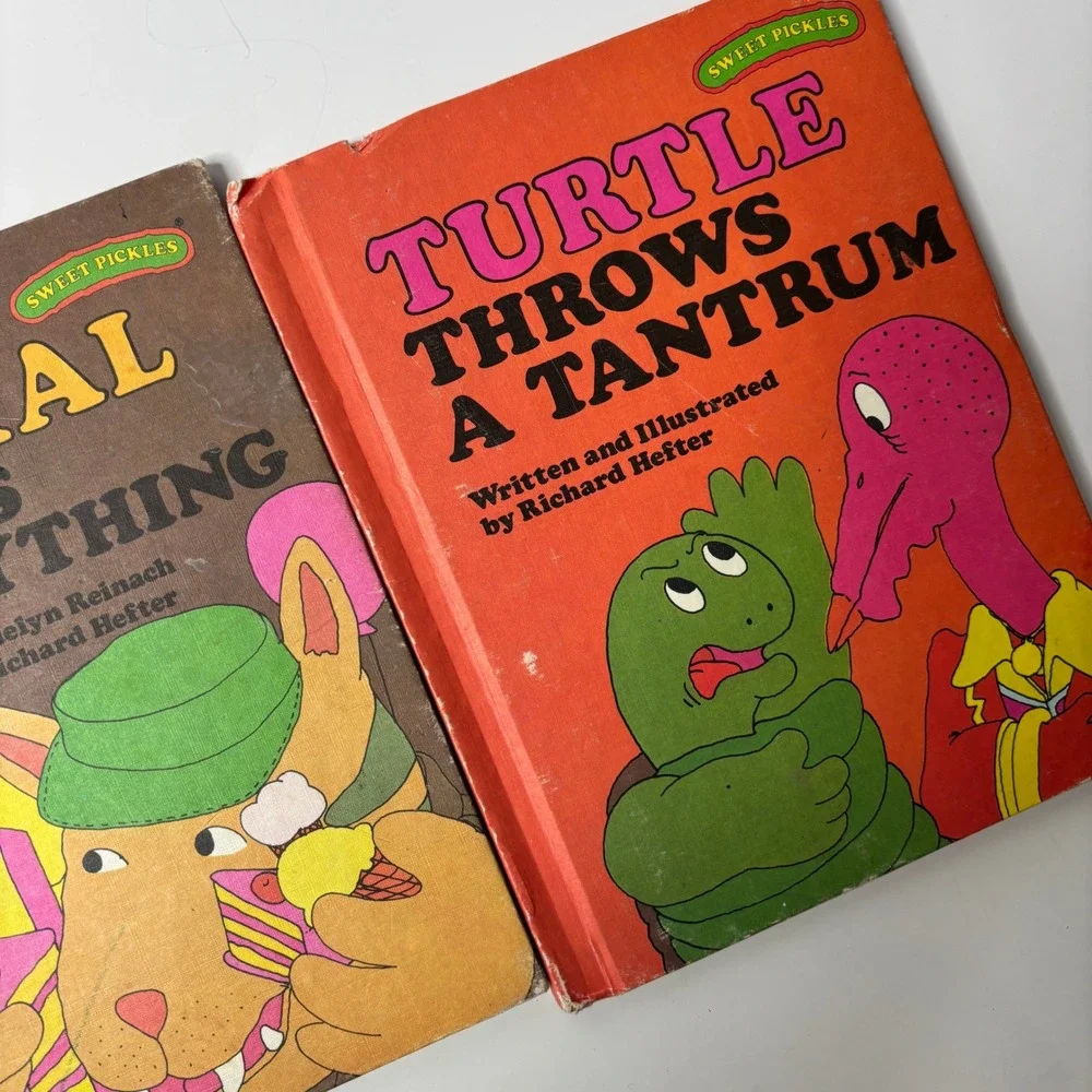 VTG Sweet Pickles Books Lot of 3 Jackal Turtle Tantrum What A Mess 70s 80s Retro